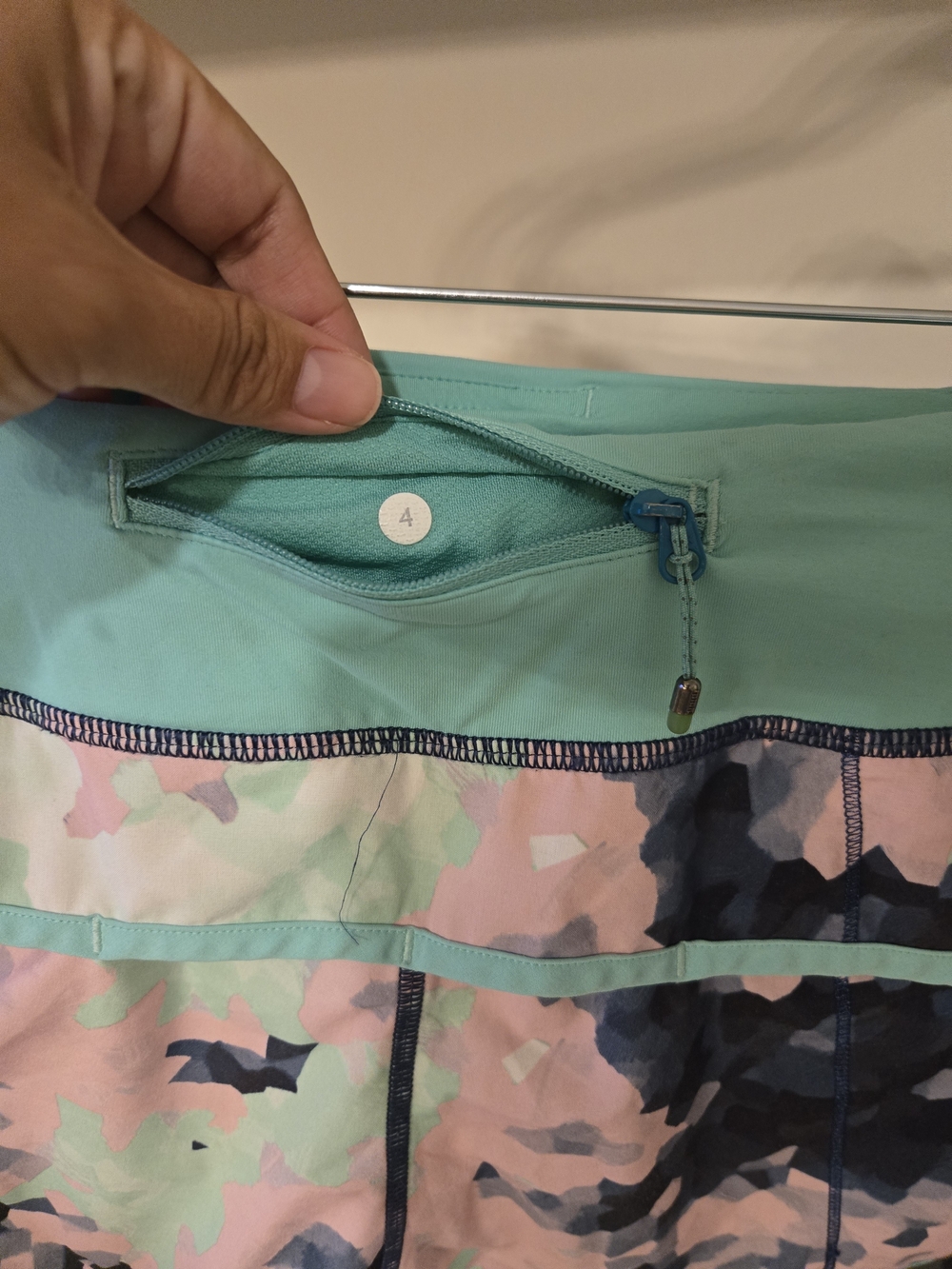 lululemon athletica Mint Waistband Pastel Camo Running Shorts - Picture 4 of 5